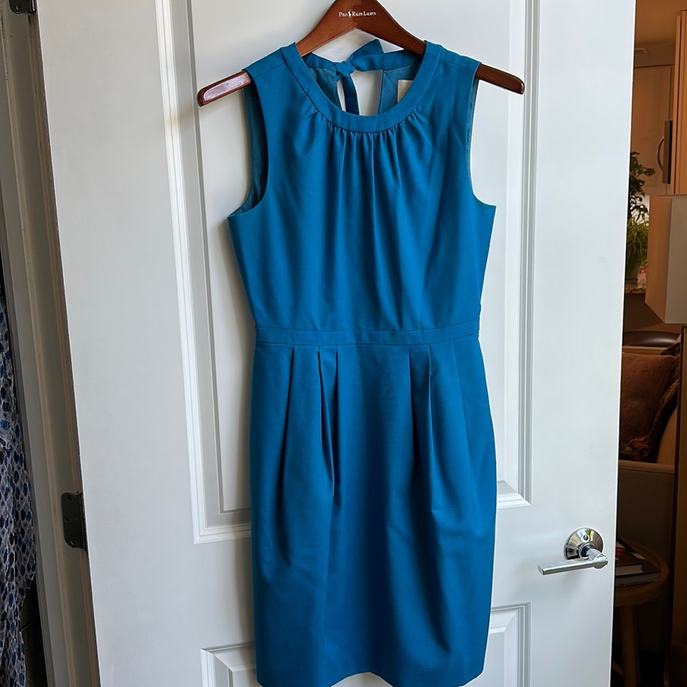 Jcrew Blue sleeveless dress size 2
